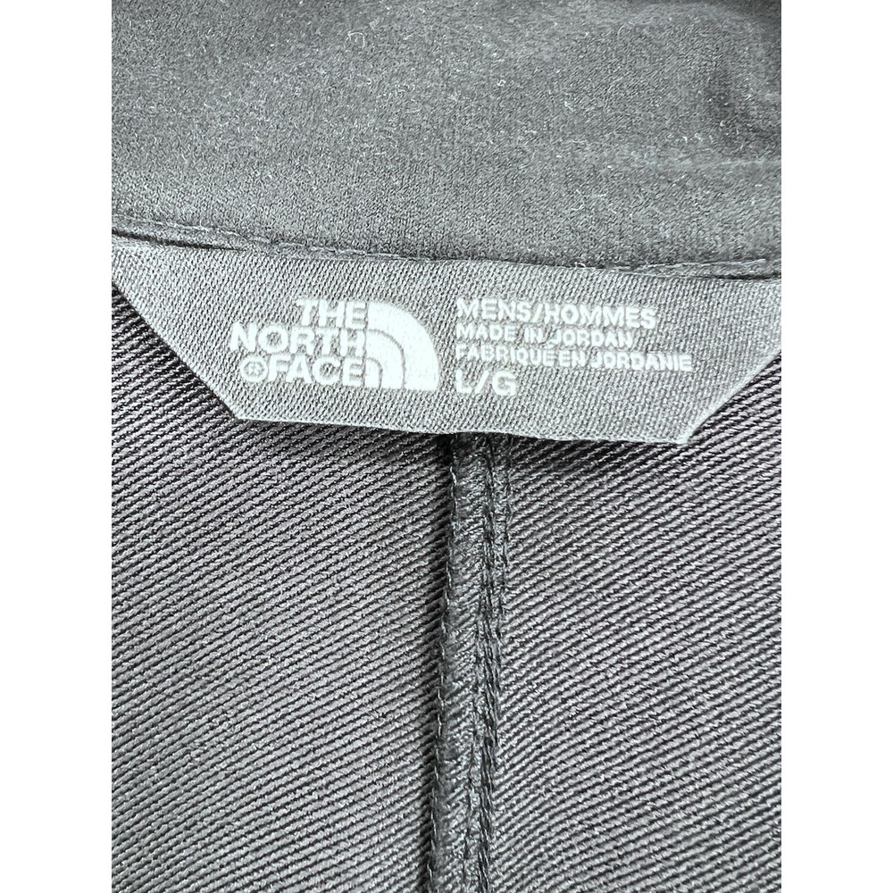 The North Face Men's Tech Stretch Soft Shell Jacket Full Zip Size Lg Wind LOGO - Picture 5 of 14